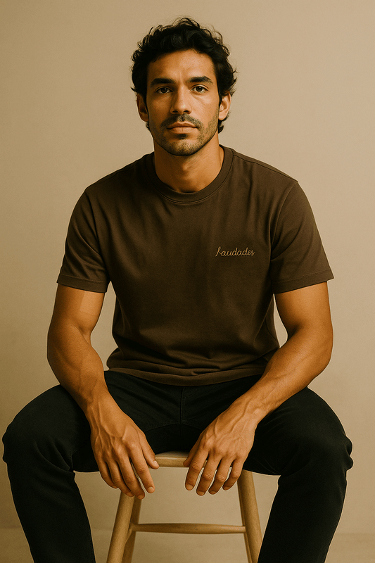 Camiseta Wear Saudades - Café